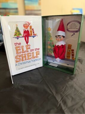 The Elf on the Shelf Doll with Book - Red & White